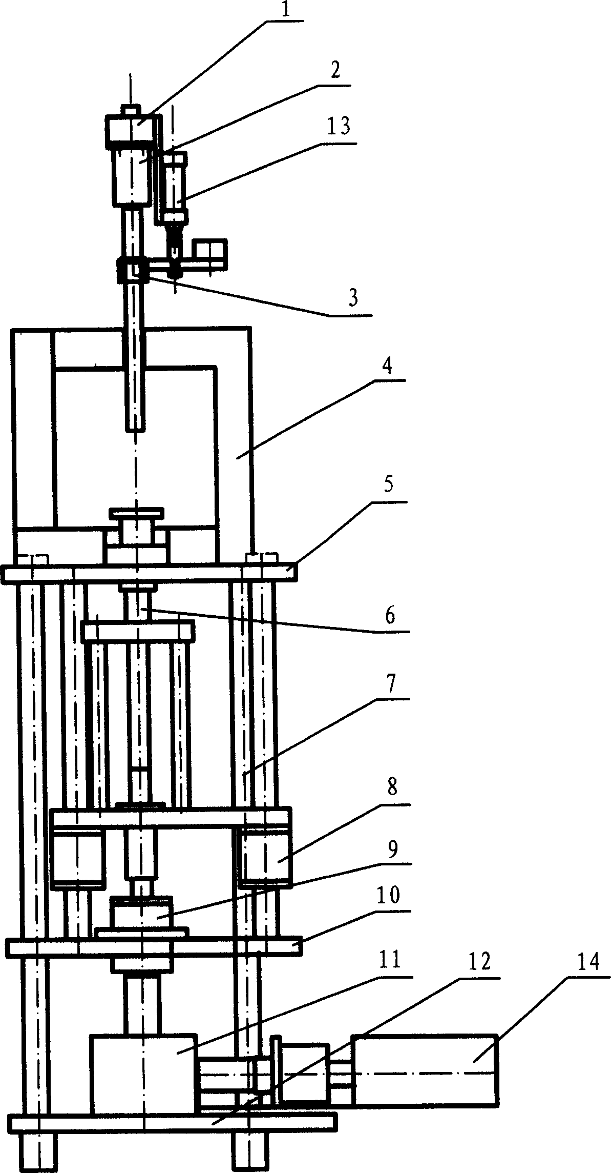 Mechanical comparision type force standard machine