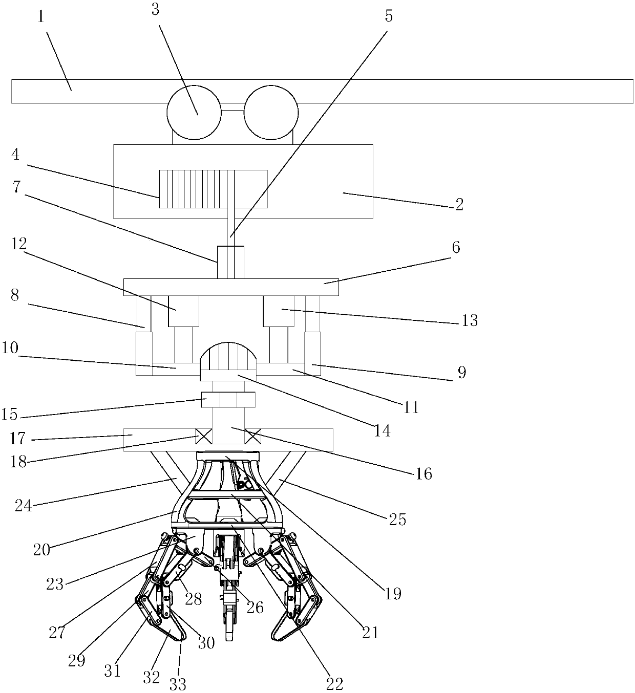 Telescopic mechanical hand