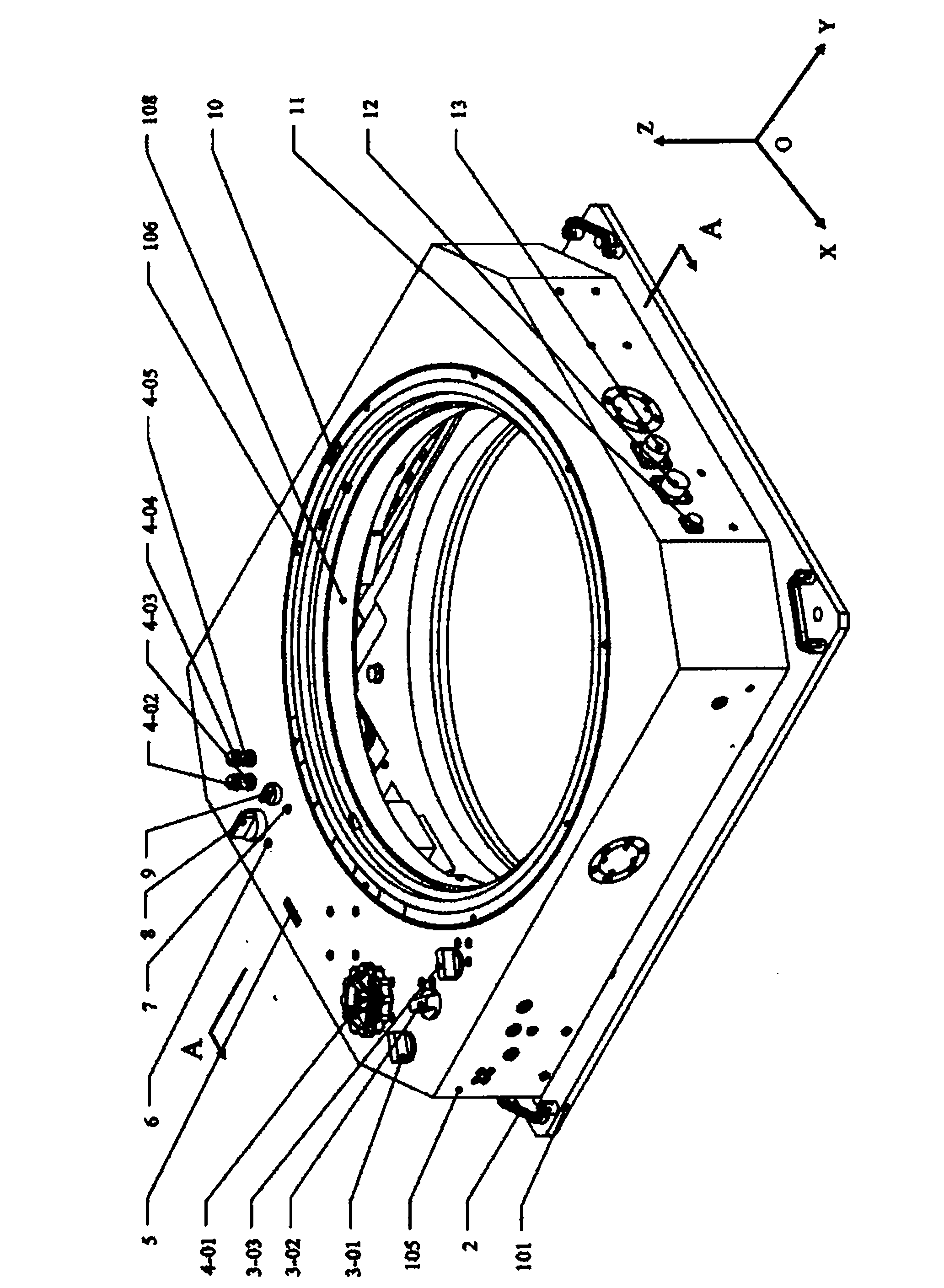 A multifunctional aviation remote sensing three-axis inertial stabilization platform system