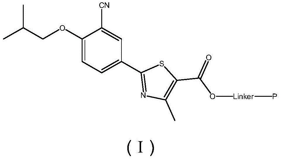 Novel derivative of 2-[3-cyano-4-isobutoxyphenyl]-4-methylthiazol-5-formic acid, preparation method for novel derivative and application of novel derivative