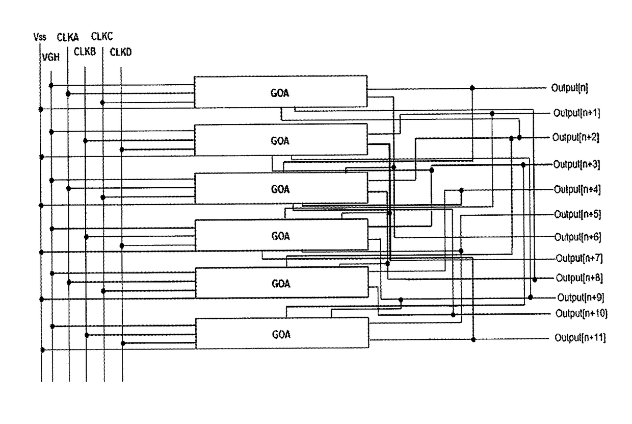 Gate driving unit for outputting gate driving signals of two rows of pixel units, gate driving circuit thereof, and display device thereof