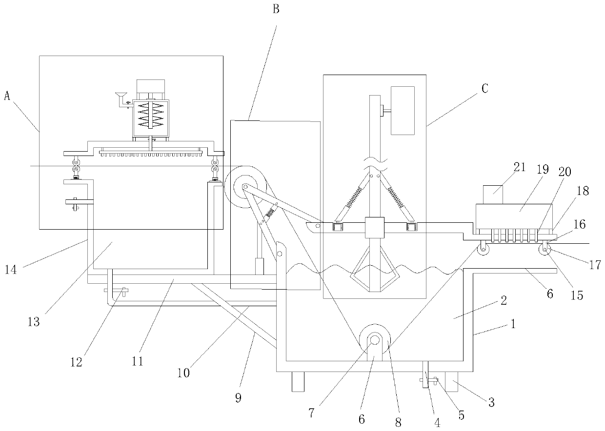 Energy-saving printing and dyeing device using wind power