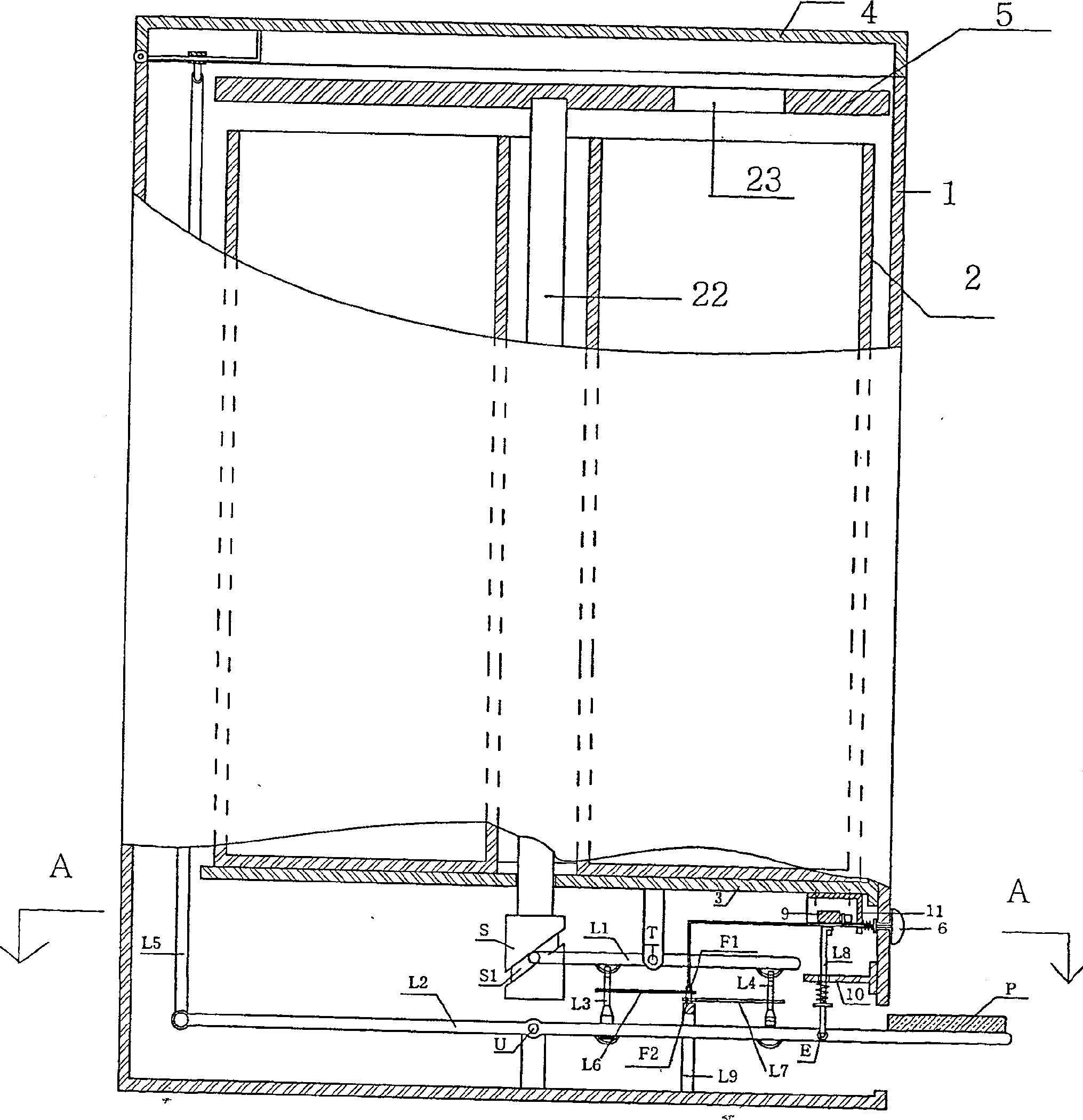 Dustbin with classified throwing function