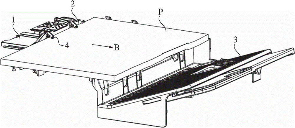 Image forming device and paper discharging mechanism thereof