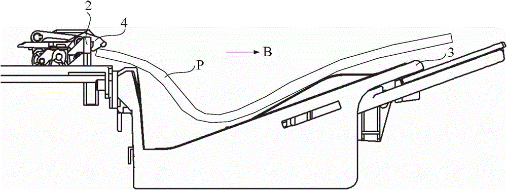 Image forming device and paper discharging mechanism thereof