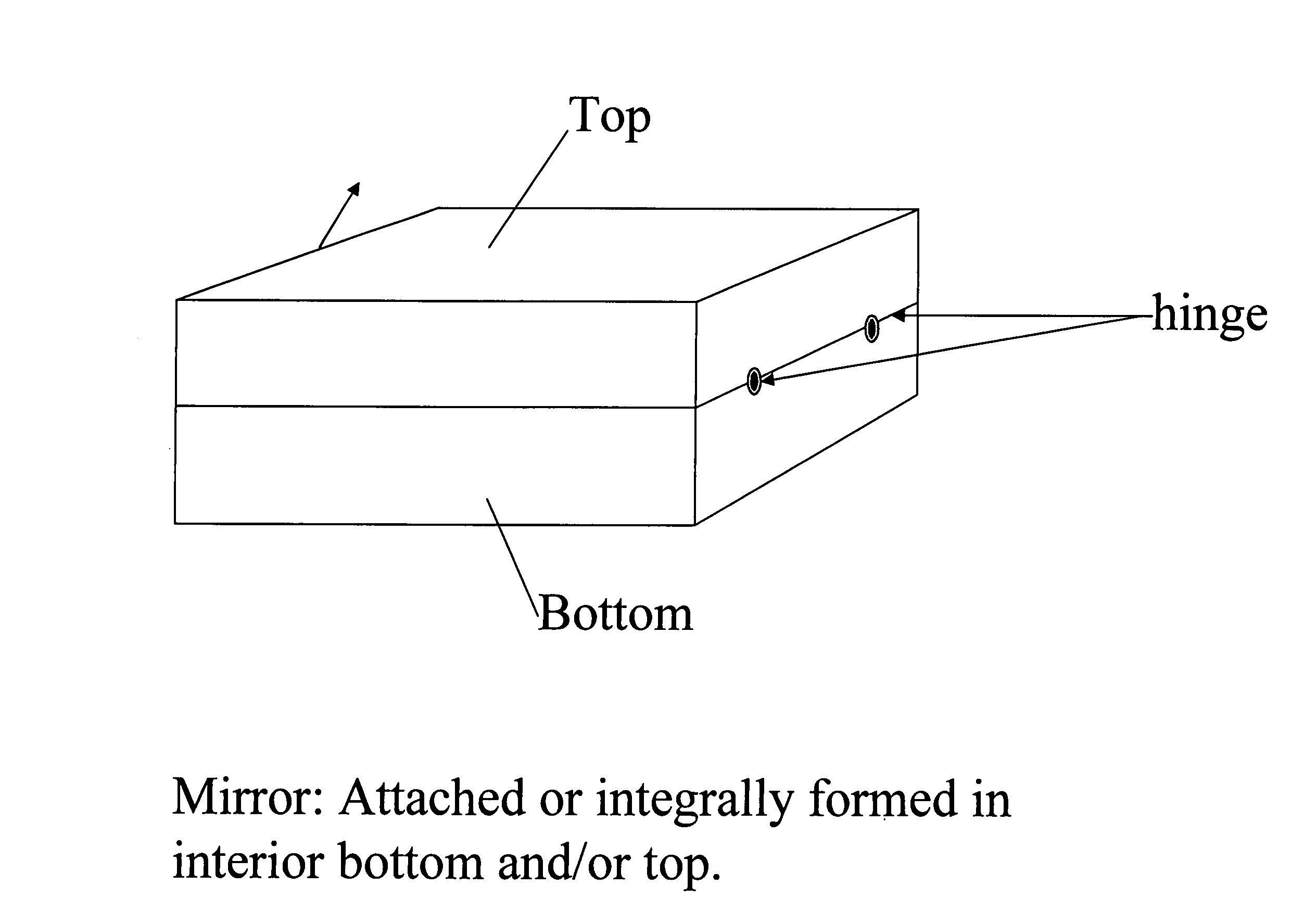 Mirrored oral-product container