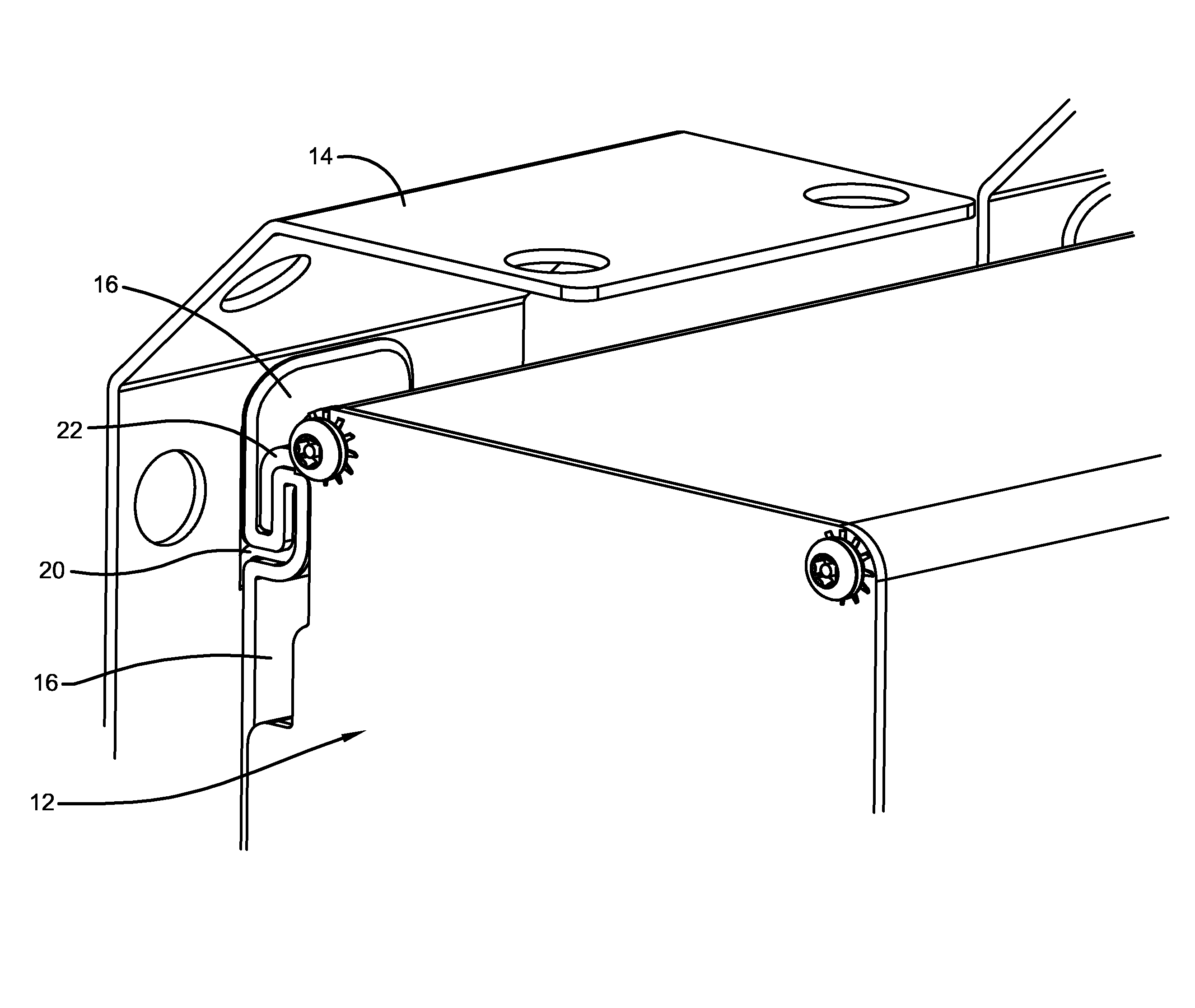 Pathway lighting system for tunnels