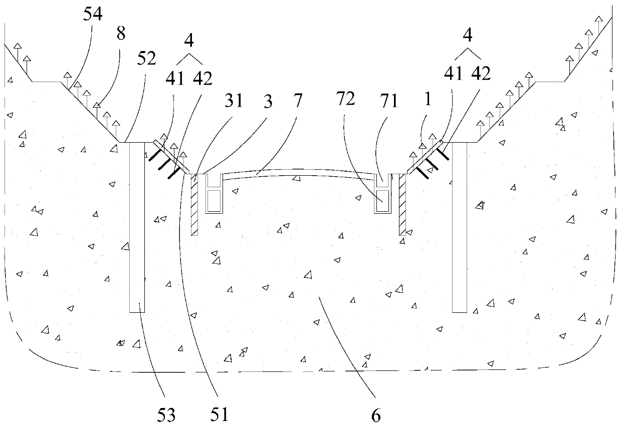 Deep roadcut green protective structure, roadcut protective system and construction methods of deep roadcut green protective structure and roadcut protective system