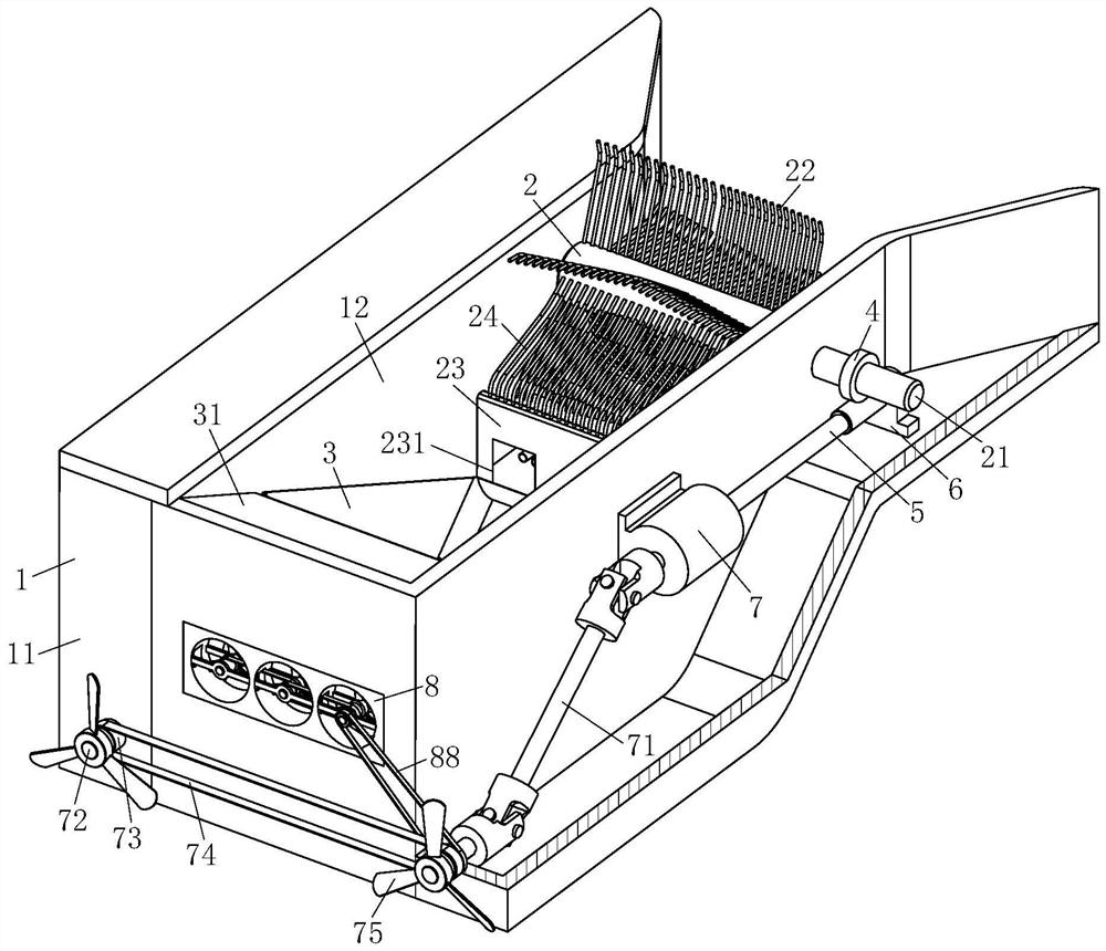 Automatic cleaning ship for marine floating garbage