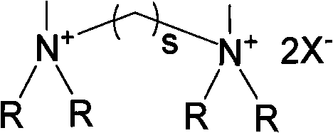 Double-tail gemini quaternary ammonium salt type cationic surface active agent and preparation method thereof