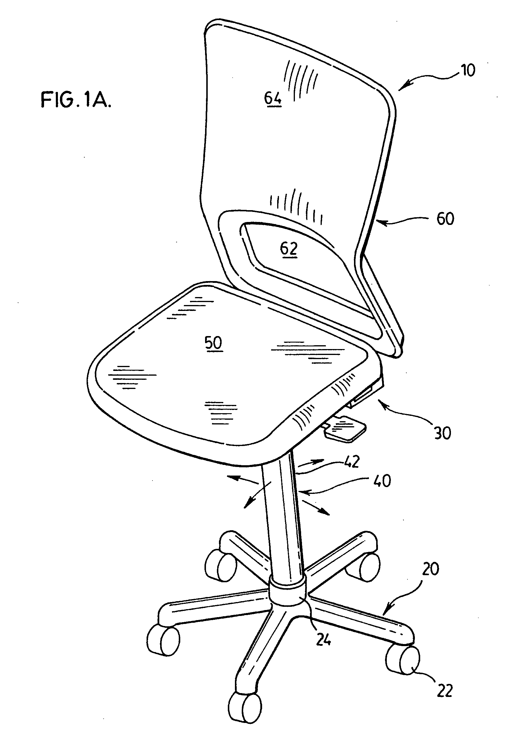 Tiltable chair accommodating male and female user seating position preferences