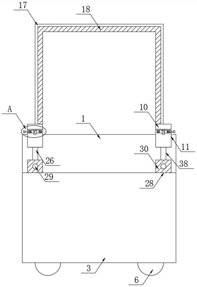 Automatic isolation device of medical care inspection sickbed for respiratory medicine department