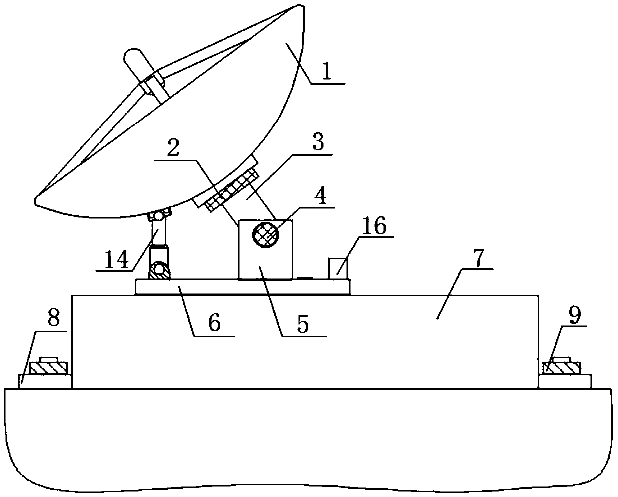 Differential absorption laser radar with characteristic of multi-angle adjustment