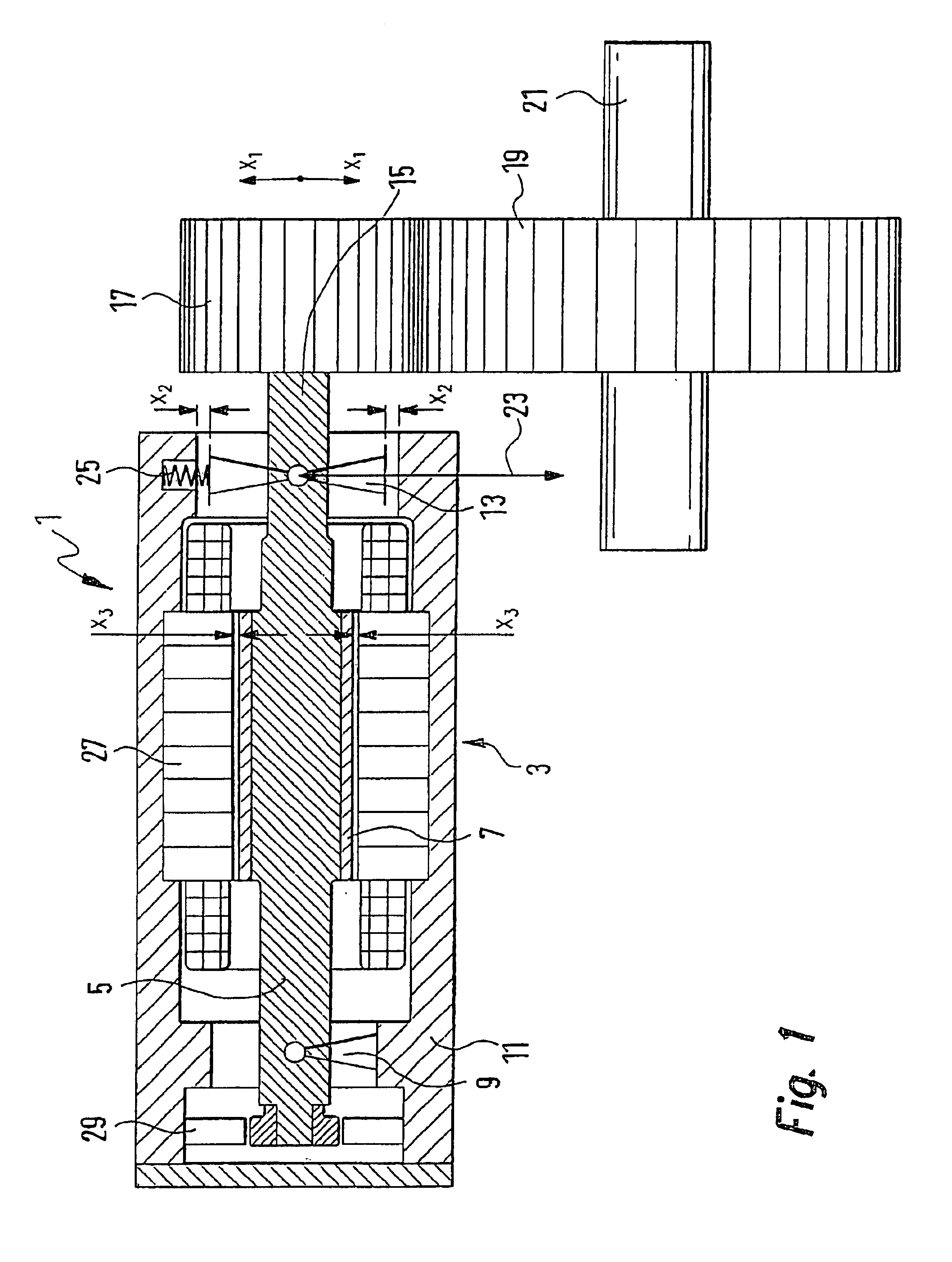 Play-free steering gear