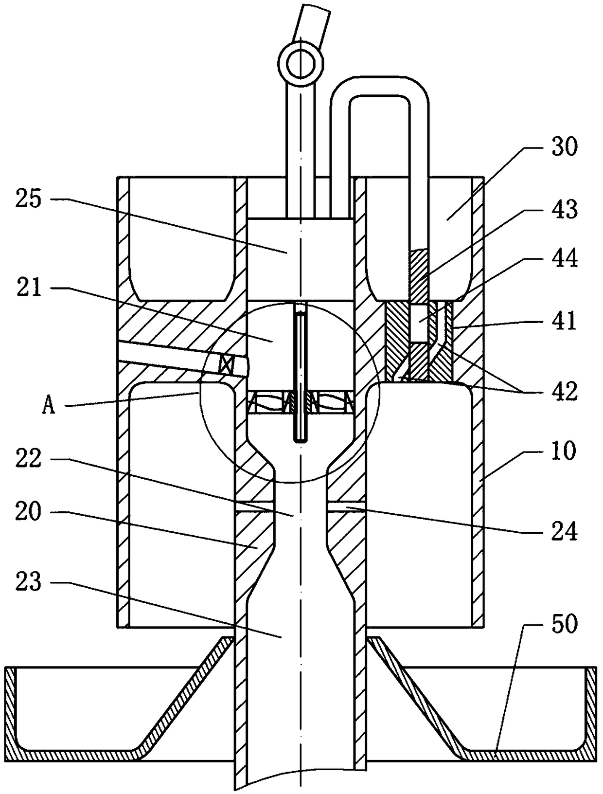 Raw food material dust removing device