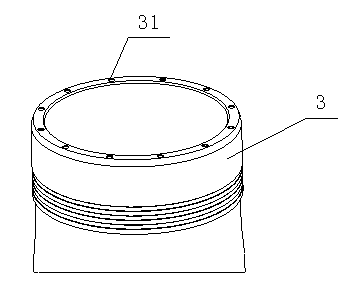 Integrally-detachable power unit on diesel engine