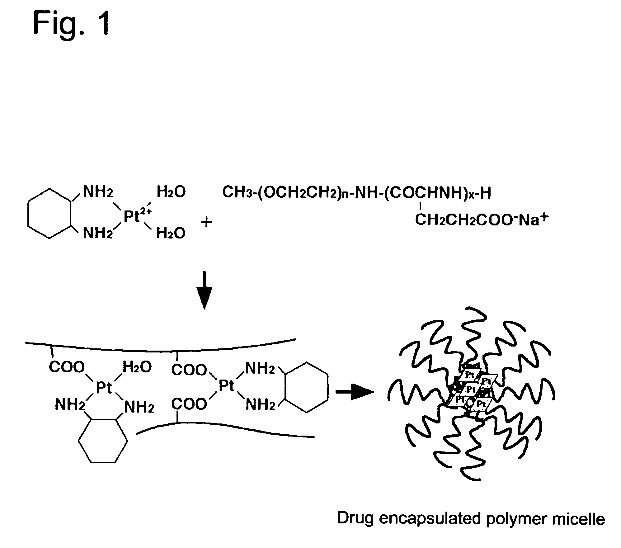 Coordination complex of diaminocyclohexaneplatinum(II) with block copolymer containing poly(carboxylic acid) segment and antitumor agent comprising the same