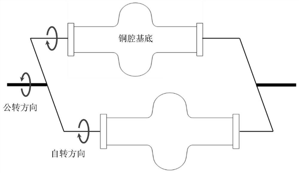 Centrifugal barrel polishing mechanical pre-polishing method for copper cavity substrate