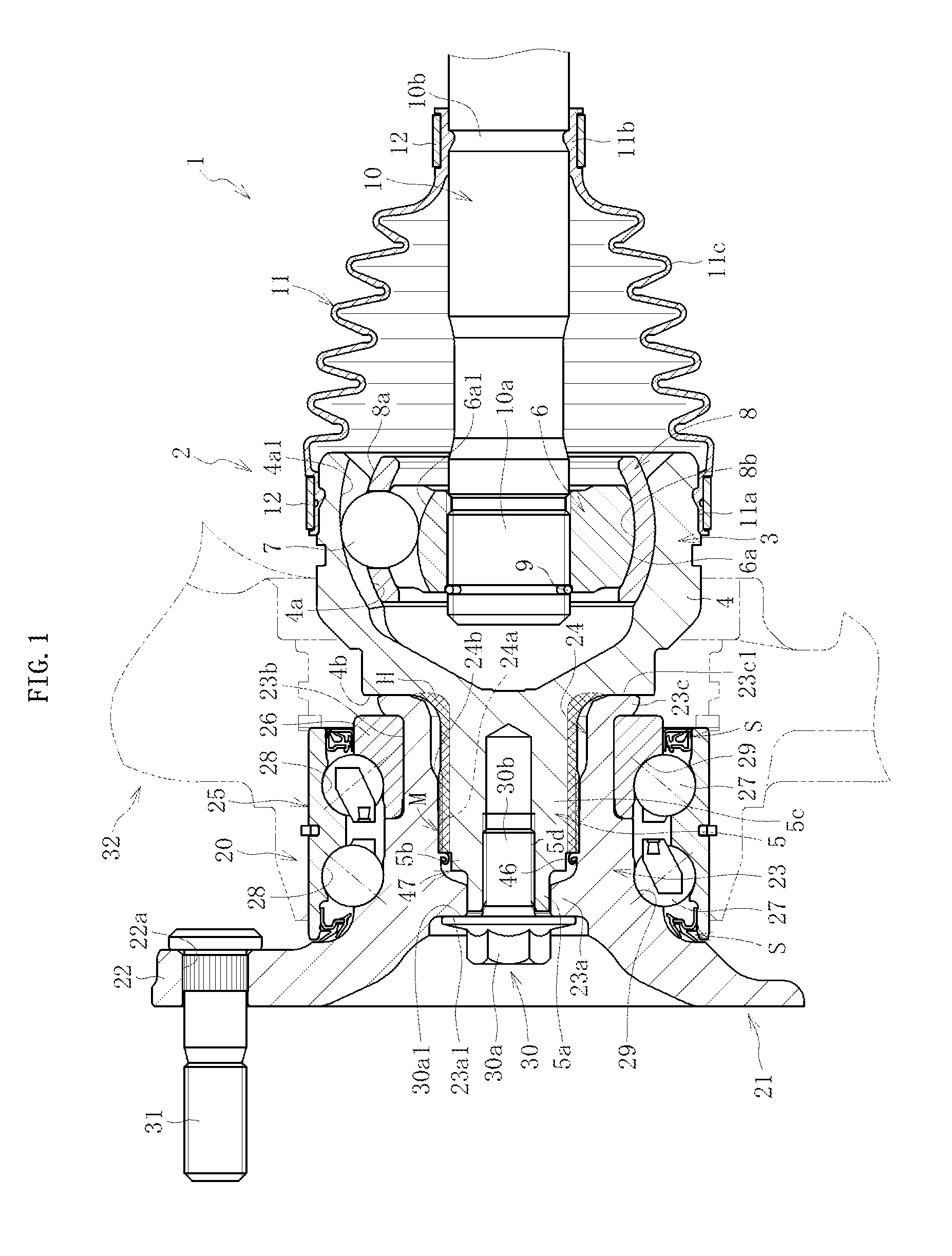 Bearing device for wheel