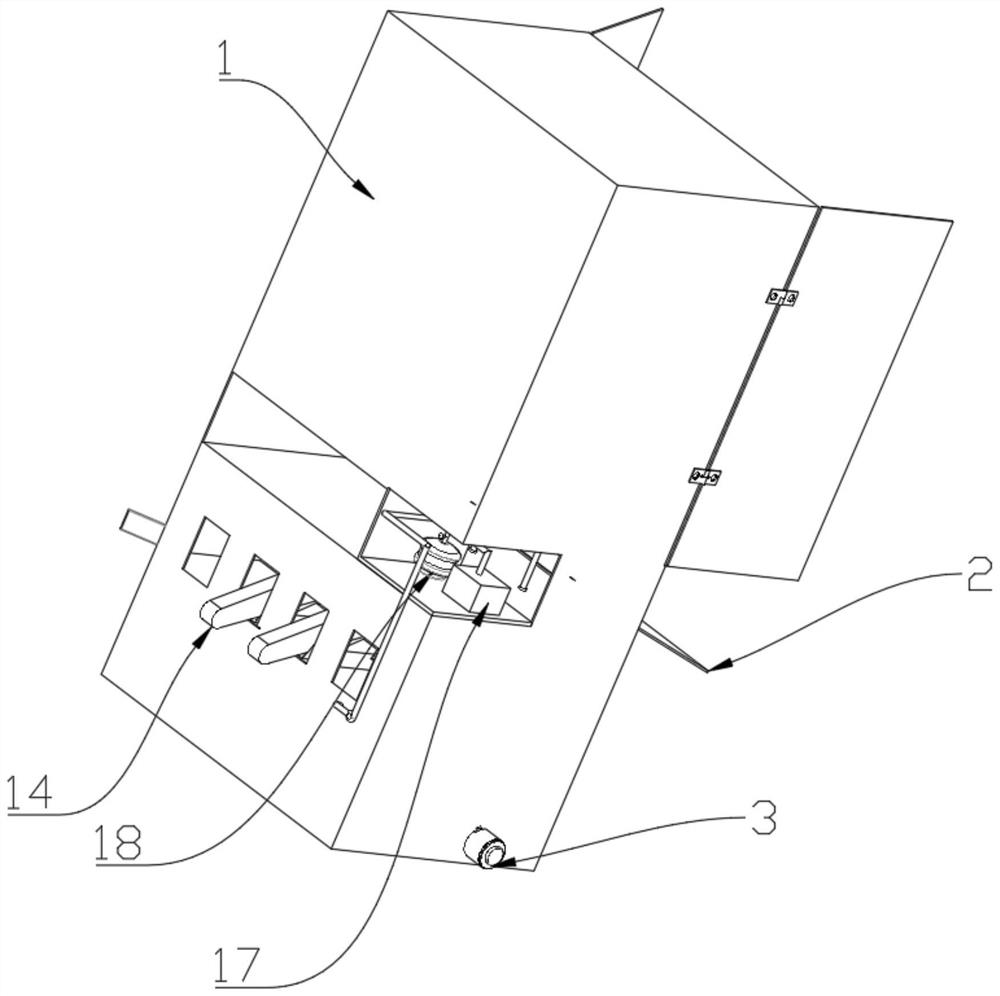 Vibration type dust removal shoe cabinet