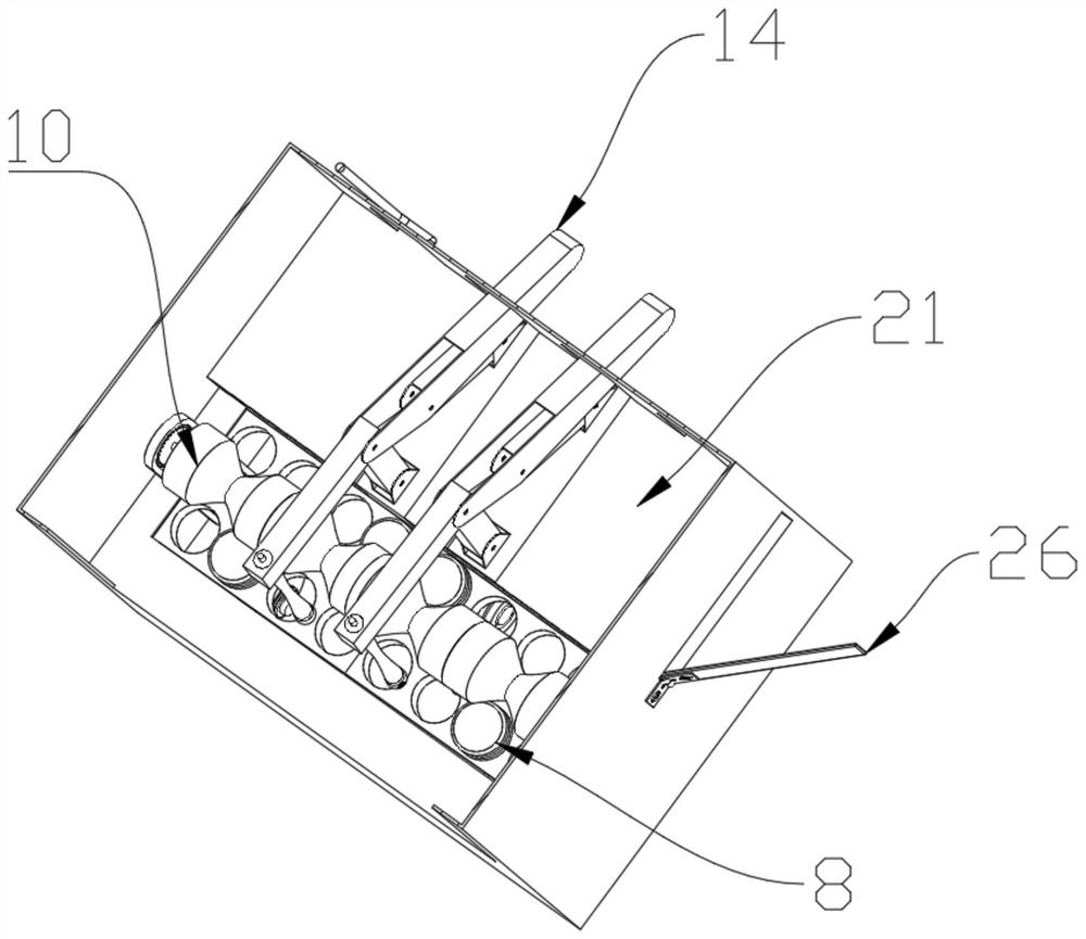 Vibration type dust removal shoe cabinet