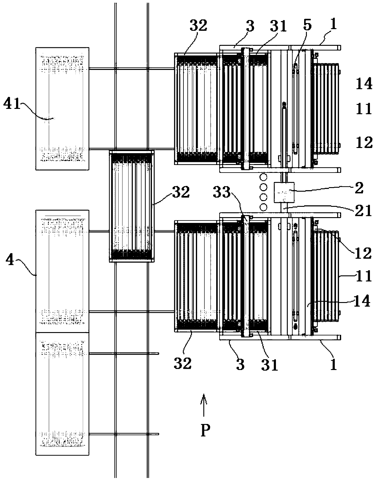 Automatic spraying drying production system of net rack connecting rod