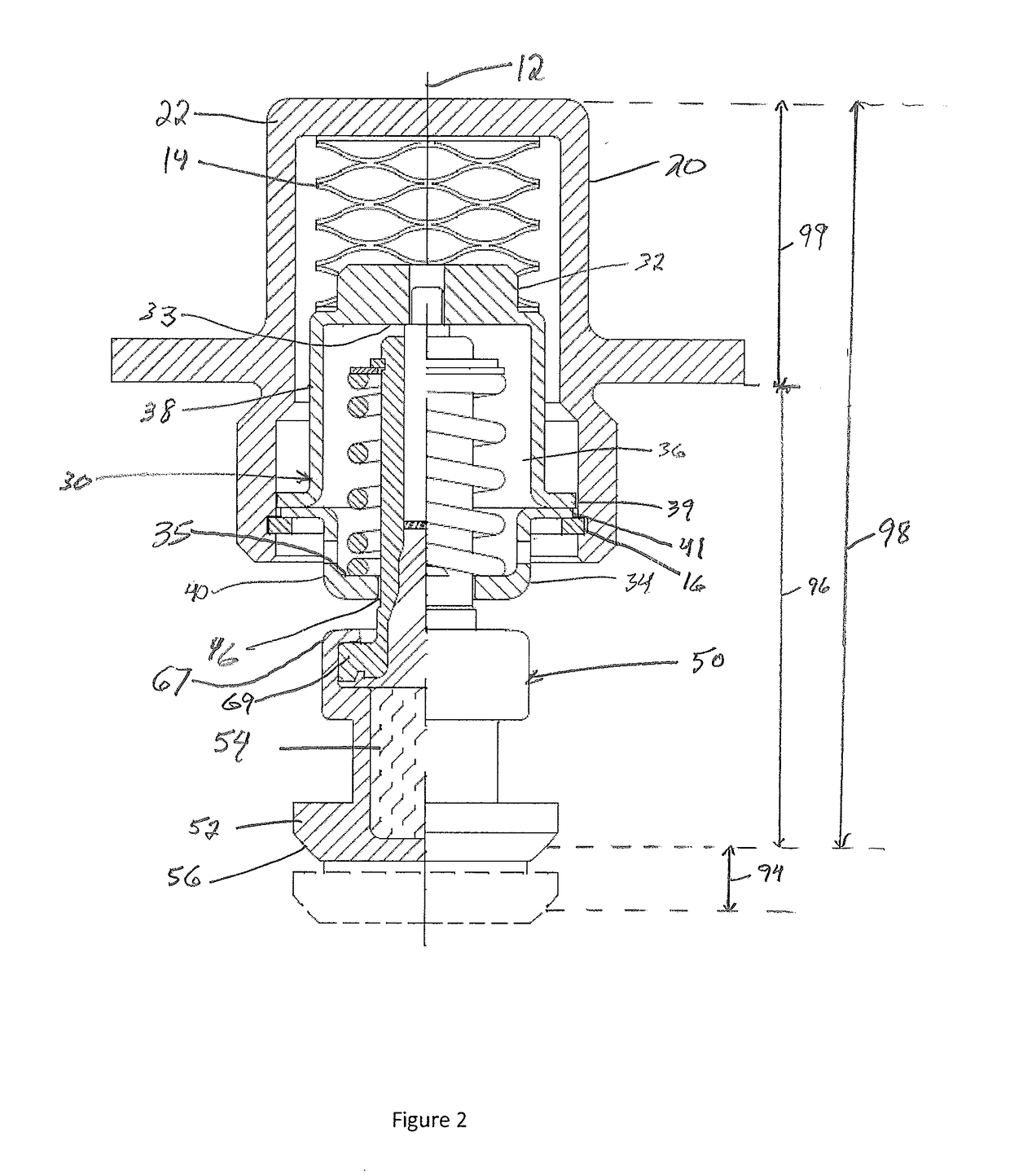 Control Valve with External Relief Bias Member