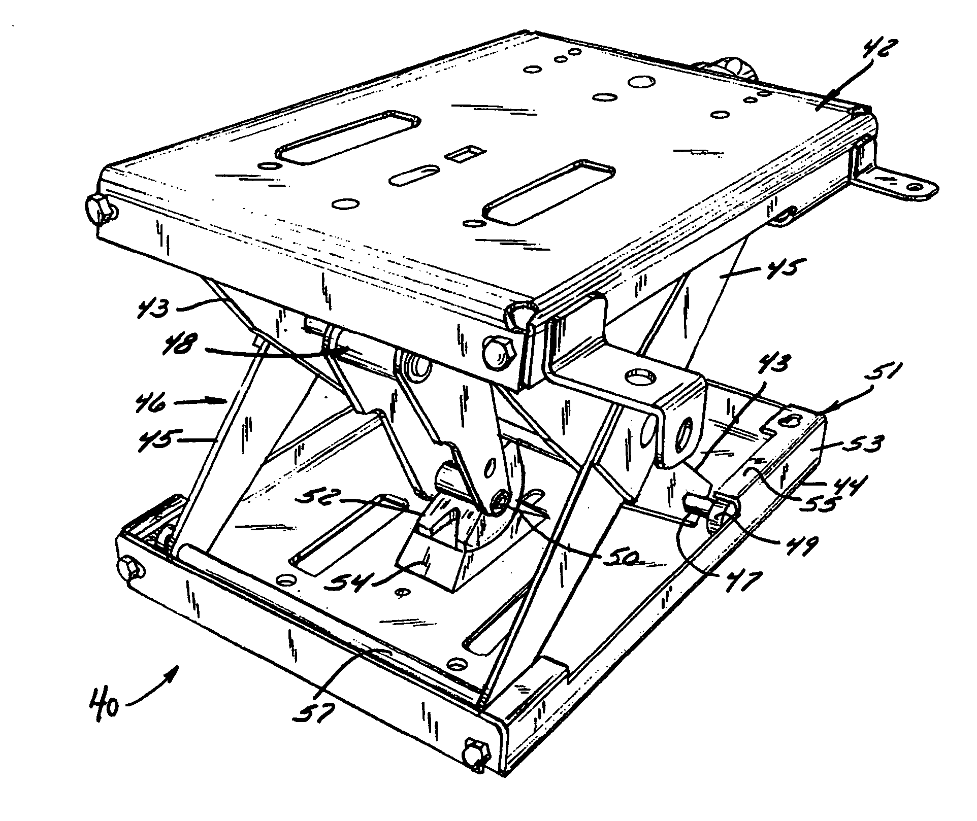 Vehicle seat suspension and method