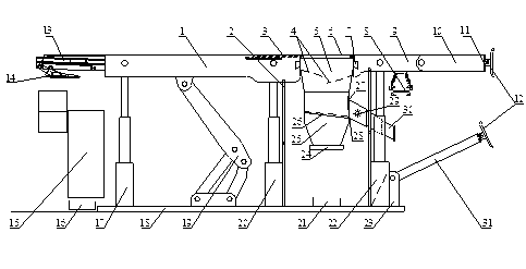 High fully mechanized filling, mining and screening hydraulic support