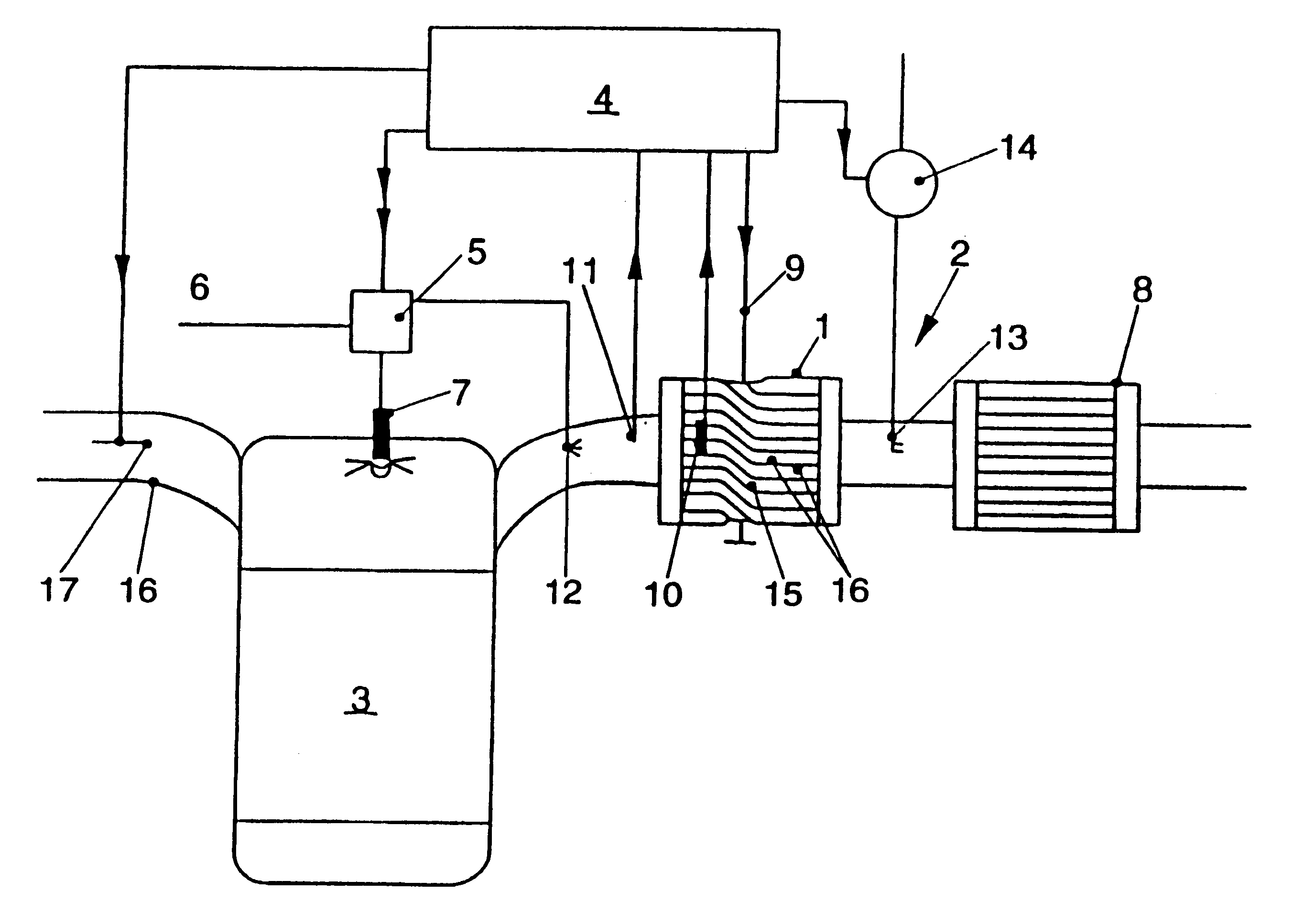 Oxide gas absorbing arrangement and method