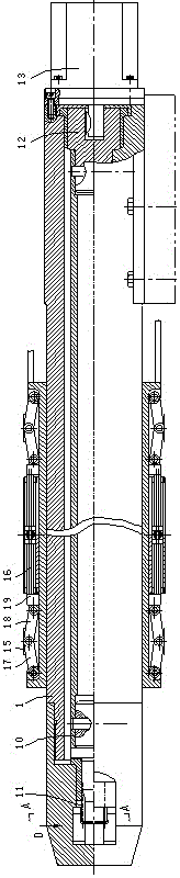 Boring mechanical arm boring tool structure