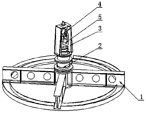 Large-scale paraboloid antenna surface operation angle control and loading measurement system