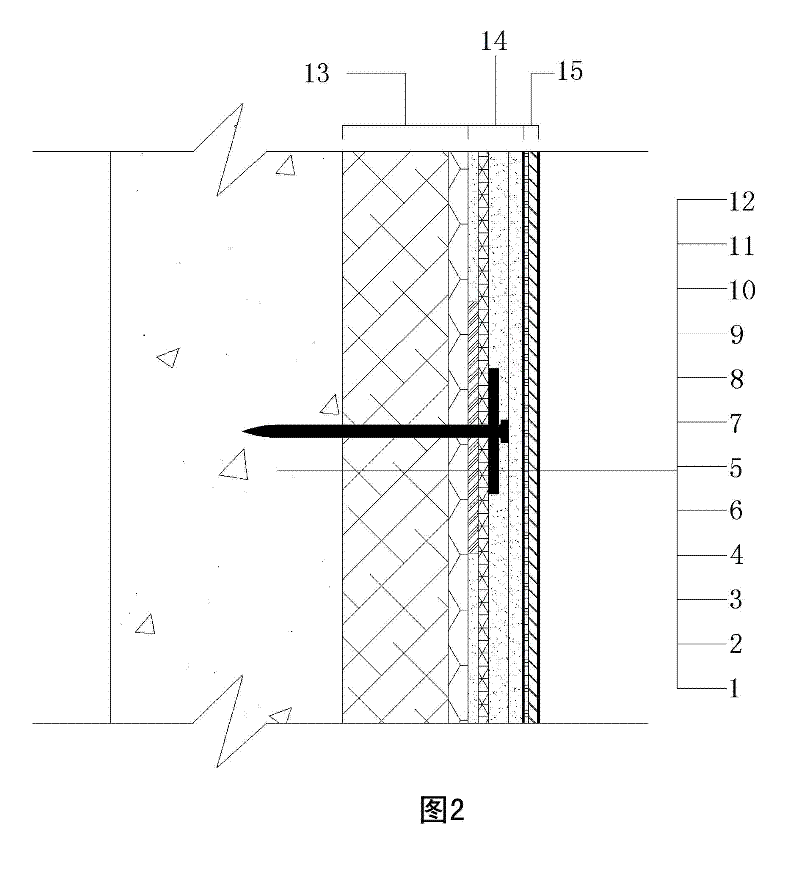 Integrated heat preservation and decoration system of radiation heat insulation rock wool fixedly connected by steel mesh and construction method thereof