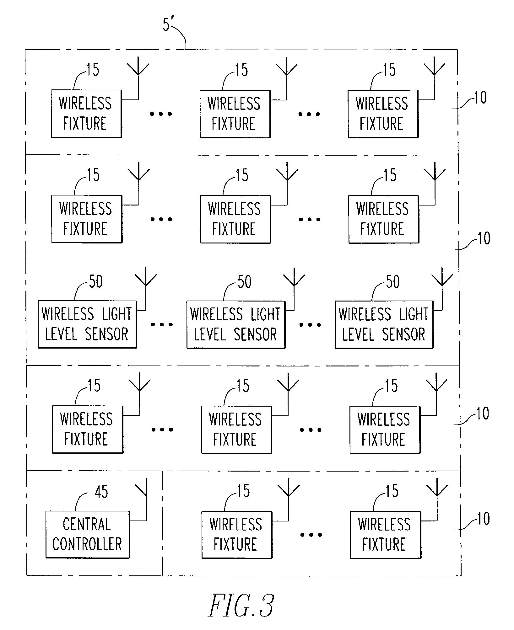 System and method for maintaining and controlling a plurality of wireless light fixtures