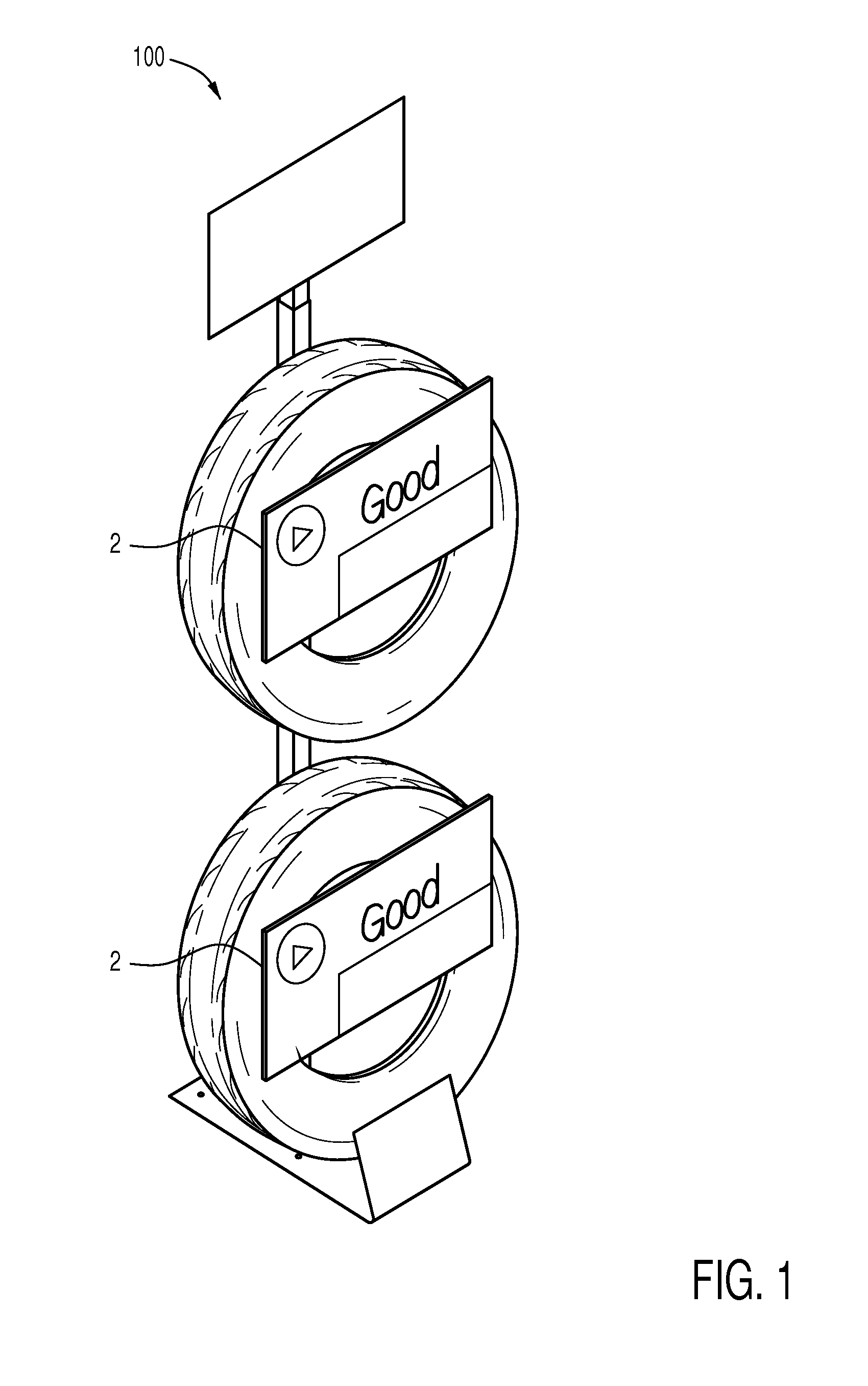 Modular locking tire merchandising display racking system