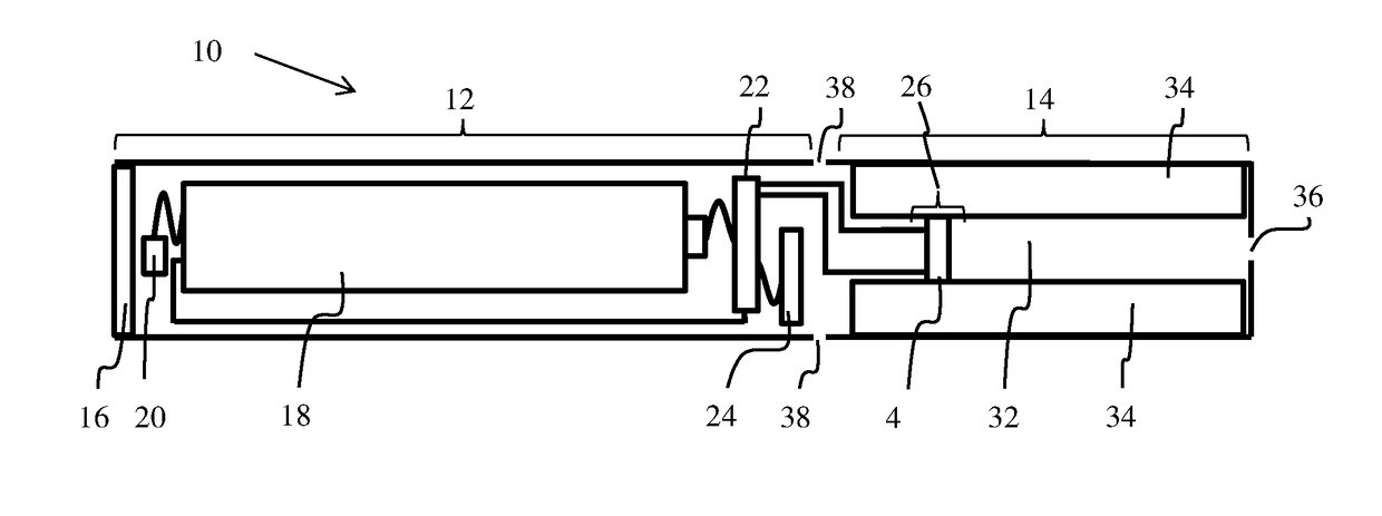 Liquid guiding structure, coil-less heating element and power management unit for electronic cigarettes