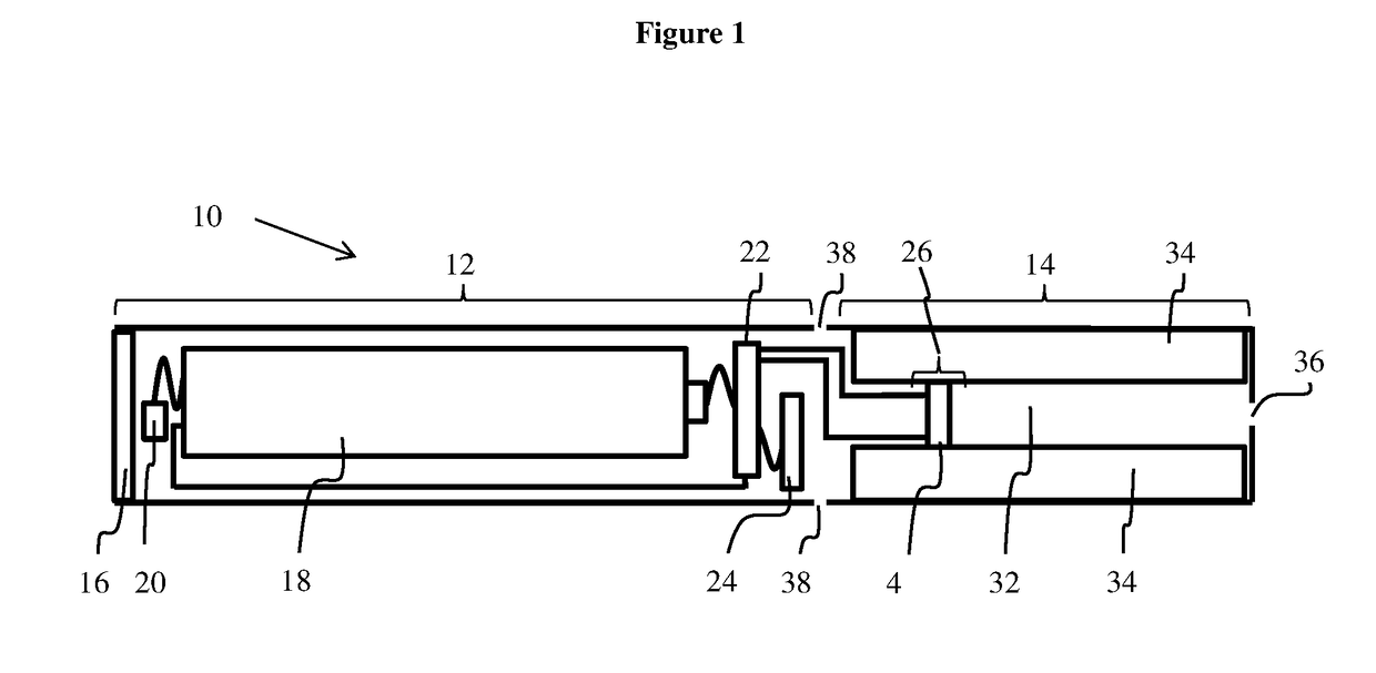 Liquid guiding structure, coil-less heating element and power management unit for electronic cigarettes