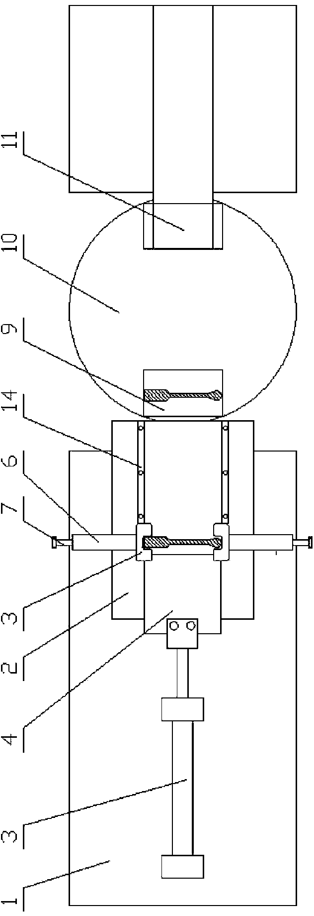 Tableware stamping and automatic feeding device