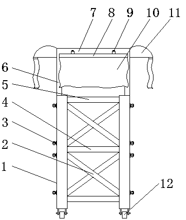 Scaffold with high safety performance for heat stroke prevention of building