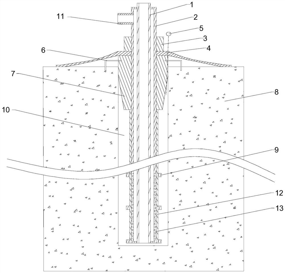 Vacuum grouting device for microbial seepage prevention of jointed rock mass and using method thereof