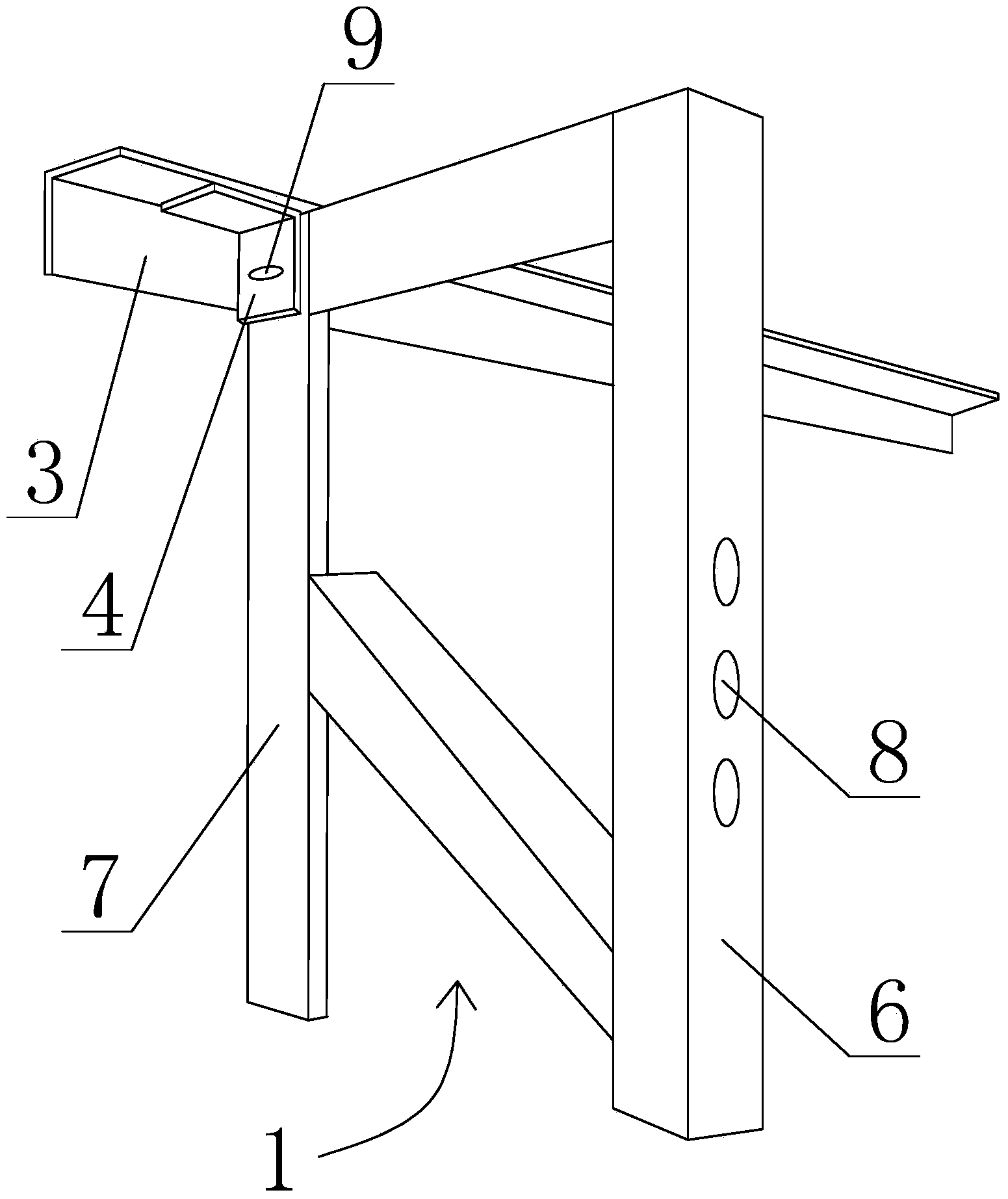 Modularization fast mounted finished product door head and installation technology thereof