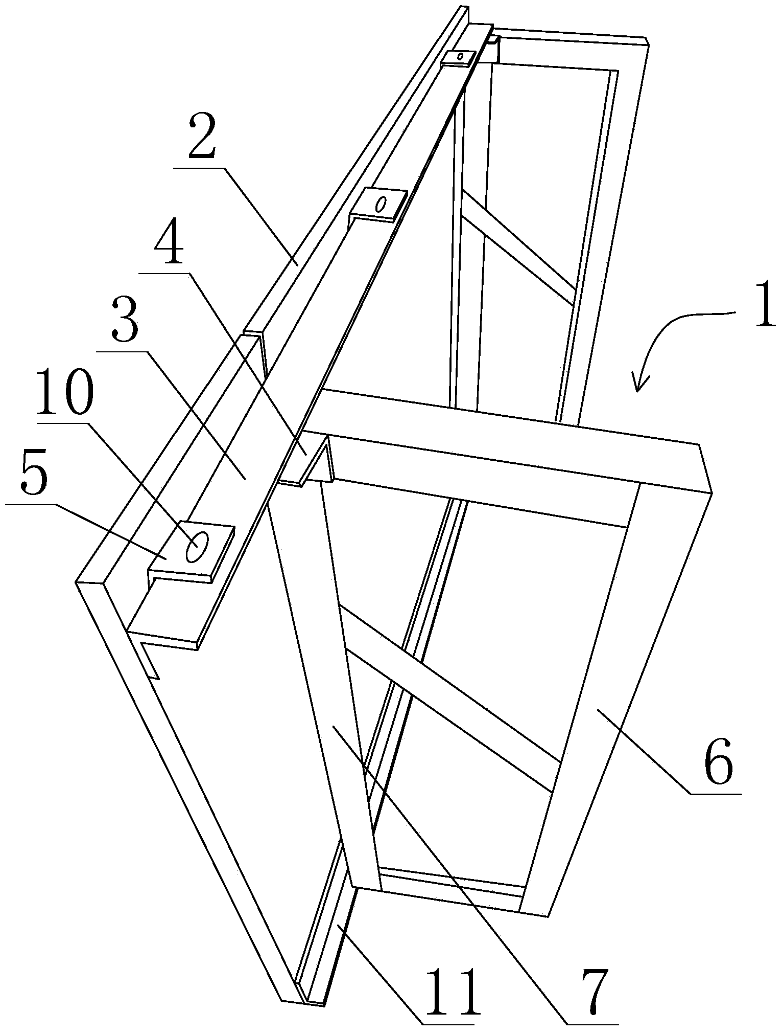 Modularization fast mounted finished product door head and installation technology thereof