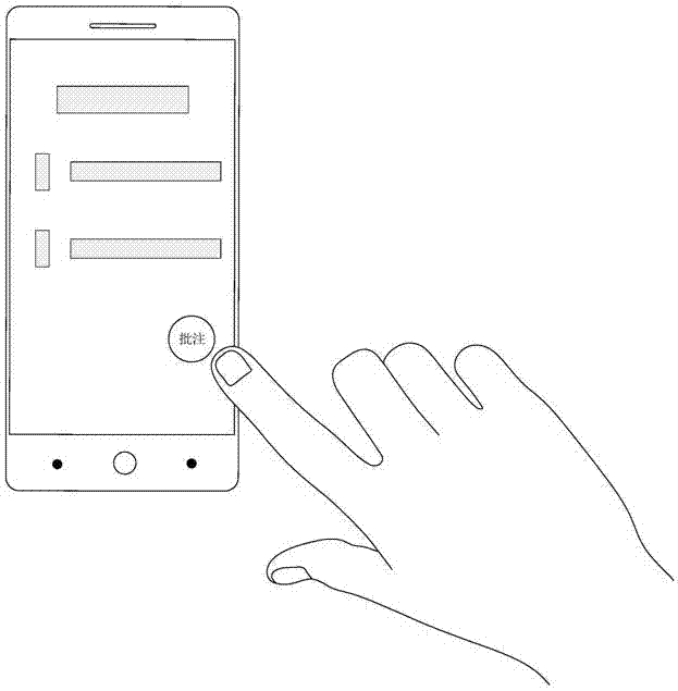 Conference projection annotation method, mobile terminal and computer readable storage medium