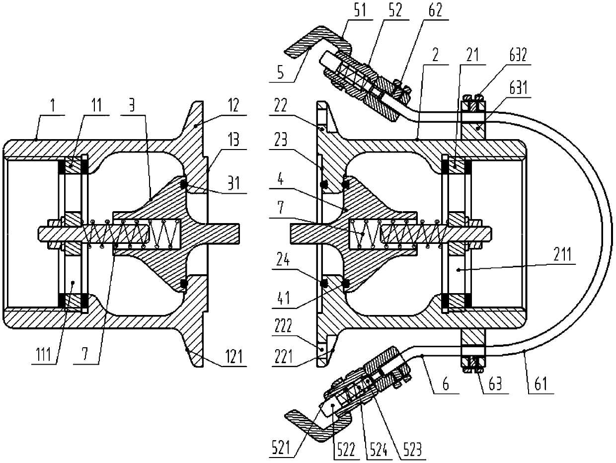 A safety disconnect valve