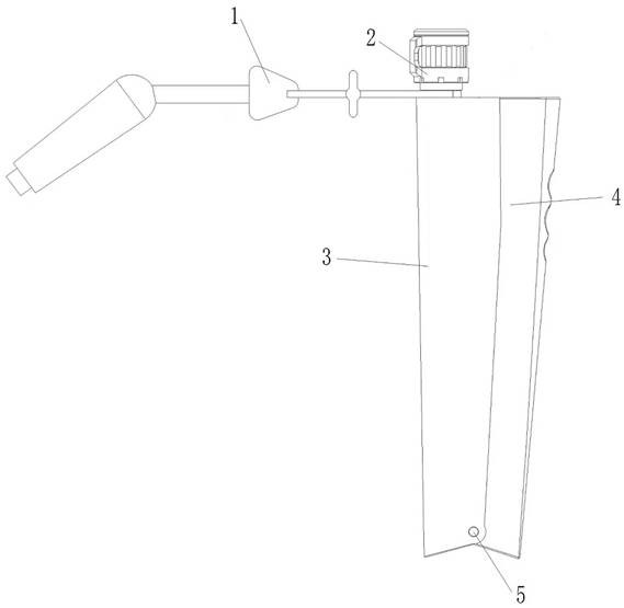 Variable-angle V-shaped double-channel working sheath for spine endoscopic surgery