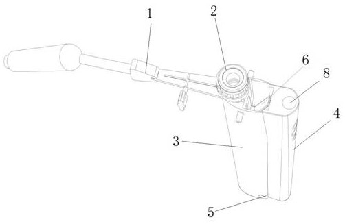 Variable-angle V-shaped double-channel working sheath for spine endoscopic surgery