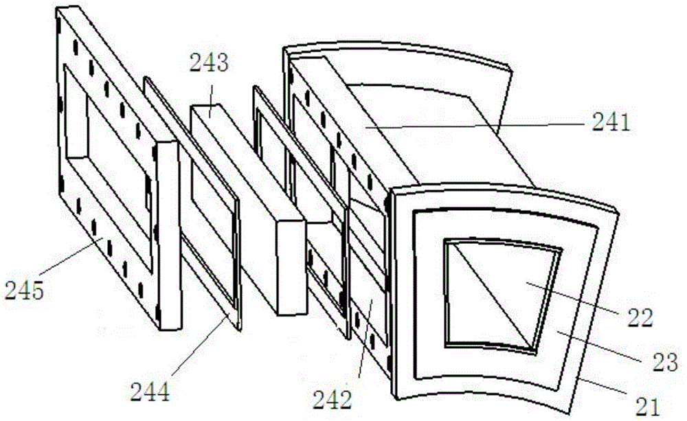 Device for simplifying internal combustion wave rotor experiment based on relative movement