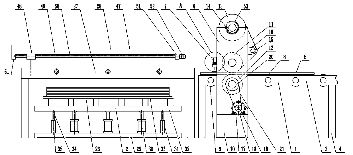 Laminating and stacking equipment for metal plates