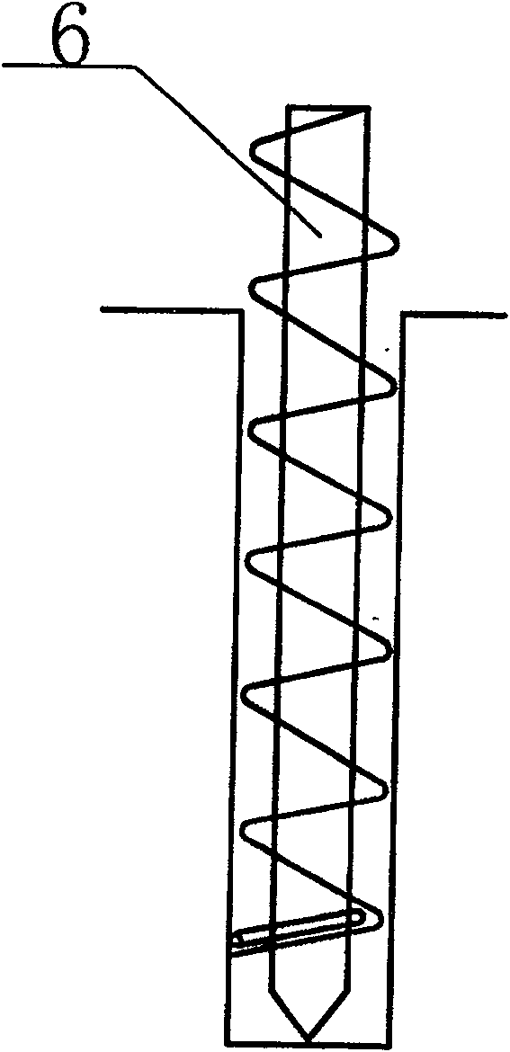 Construction method for spiral auger central pump injection superflowing concrete screw pile and device for fabricating screw thread of the pile