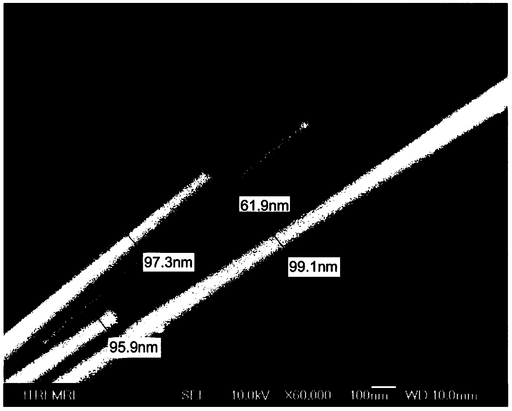 Silver nanowire-containing composition for biosensor strip, biosensor strip and its preparation method